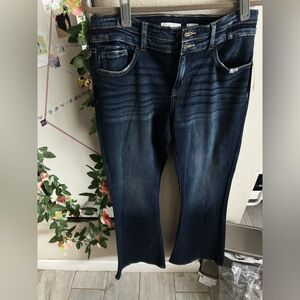 KanCan Signature Only at Buckle Women's Deep Indigo flare jeans